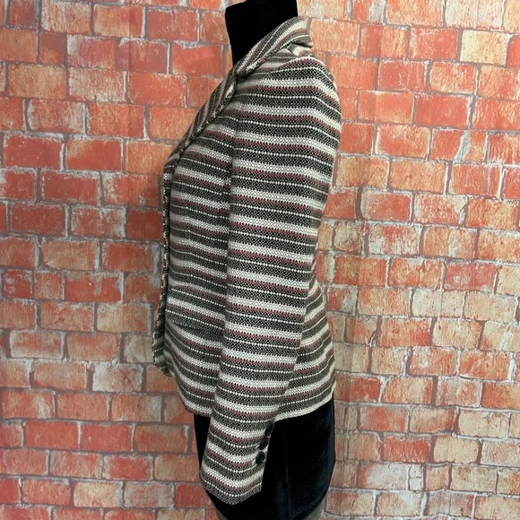 LOFT‎ Striped Cotton Blazer - Picture 4 of 8